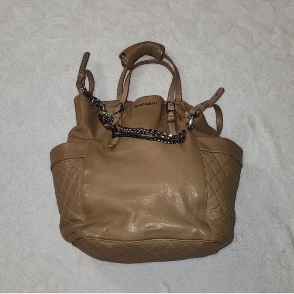 TRADED-Jimmy Choo Blaire / Blare Leather Tote - Picture 3 of 9